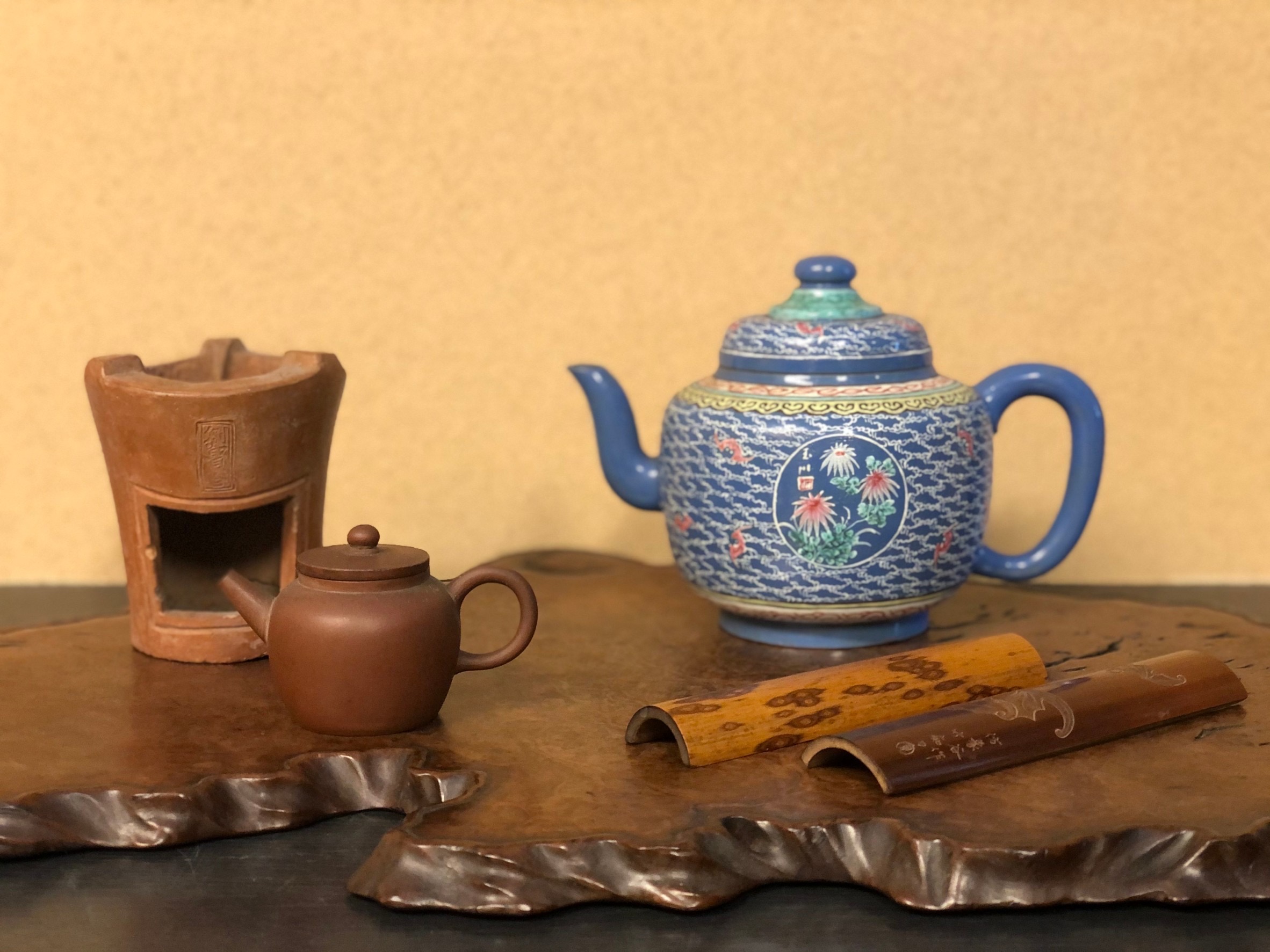 口の直径27cm骨董 火鉢 瓶掛 銅器 茶道具 茶道 煎茶 - 工芸品